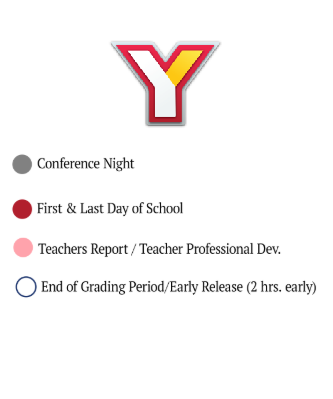 District School Academic Calendar Legend for West Side Upper Elementary