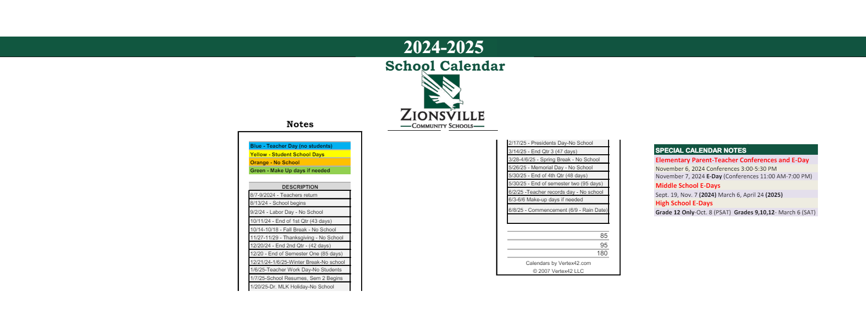 District School Academic Calendar Key for Stonegate Elementary