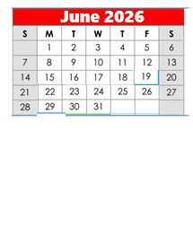 District School Academic Calendar for Elberta Elementary School for June 2026