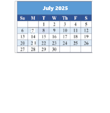 District School Academic Calendar for Baltimore Highlands Elementary for July 2025