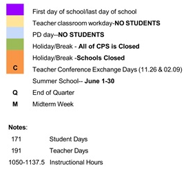 District School Academic Calendar Legend for Pleasant Hill Elementary School