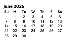 District School Academic Calendar for Acworth Elementary School for June 2026