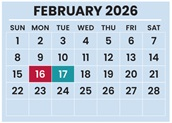 District School Academic Calendar for Africentric Elementary School for February 2026