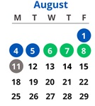 District School Academic Calendar for Horace Mann Montessori Elementary School for August 2025