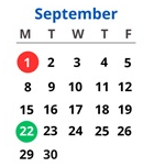 District School Academic Calendar for Horace Mann Montessori Elementary School for September 2025