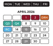 District School Academic Calendar for Carleton Elementary School for April 2026
