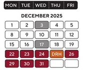 District School Academic Calendar for Carleton Elementary School for December 2025