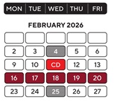 District School Academic Calendar for Carleton Elementary School for February 2026