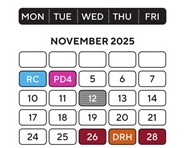 District School Academic Calendar for Carleton Elementary School for November 2025