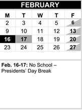 District School Academic Calendar for Beverly Elementary for February 2026