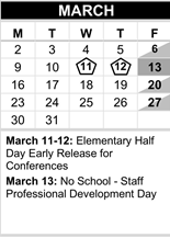 District School Academic Calendar for Beverly Elementary for March 2026