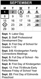 District School Academic Calendar for Beverly Elementary for September 2025