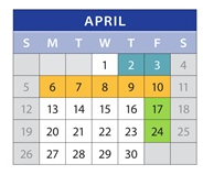 District School Academic Calendar for Childhaven for April 2026