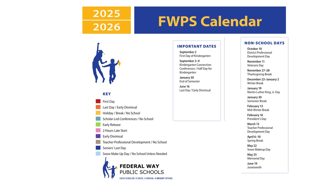 District School Academic Calendar Key for Childhaven