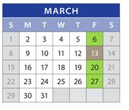 District School Academic Calendar for Childhaven for March 2026