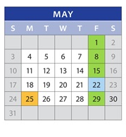 District School Academic Calendar for Childhaven for May 2026