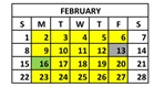 District School Academic Calendar for Edward White Middle School for February 2026