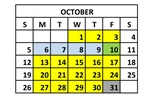 District School Academic Calendar for Edward White Middle School for October 2025