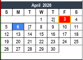 District School Academic Calendar for Bell Manor Elementary for April 2026