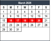 District School Academic Calendar for Bell Manor Elementary for March 2026