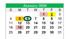 District School Academic Calendar for Jefferson County High School for January 2026