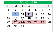 District School Academic Calendar for Jefferson County High School for March 2026