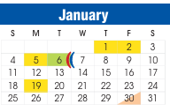 District School Academic Calendar for Bowie Elementary for January 2026