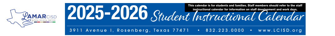 District School Academic Calendar for Bowie Elementary