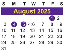 District School Academic Calendar for Coston Elementary School for August 2025