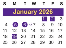 District School Academic Calendar for Coston Elementary School for January 2026