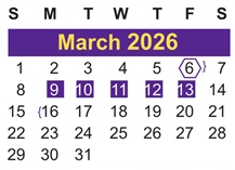 District School Academic Calendar for Coston Elementary School for March 2026