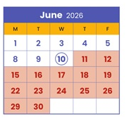 District School Academic Calendar for Minneapolis On Line Learning for June 2026