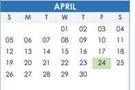 District School Academic Calendar for Pintlala Elementary School for April 2026