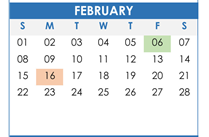 District School Academic Calendar for Pintlala Elementary School for February 2026