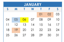 District School Academic Calendar for Pintlala Elementary School for January 2026
