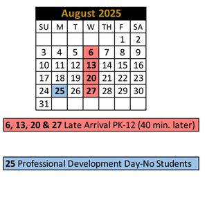 District School Academic Calendar for Noblesville High School for August 2025