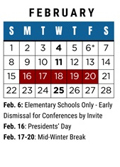 District School Academic Calendar for Canyon Park Jr High for February 2026