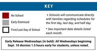 District School Academic Calendar Legend for Canyon Park Jr High