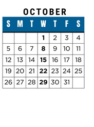 District School Academic Calendar for Canyon Park Jr High for October 2025