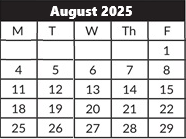 District School Academic Calendar for Hallman Elementary School for August 2025