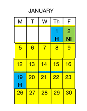 District School Academic Calendar for Jerabek Elementary for January 2026