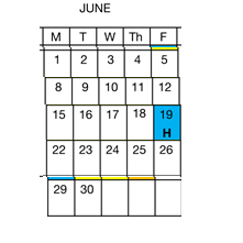 District School Academic Calendar for Jerabek Elementary for June 2026