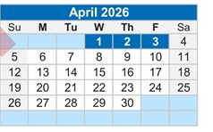District School Academic Calendar for Buckeye Woods Elementary School for April 2026