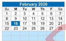 District School Academic Calendar for Buckeye Woods Elementary School for February 2026