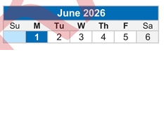 District School Academic Calendar for Buckeye Woods Elementary School for June 2026