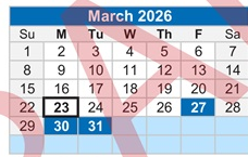 District School Academic Calendar for Buckeye Woods Elementary School for March 2026