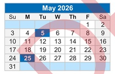 District School Academic Calendar for Buckeye Woods Elementary School for May 2026