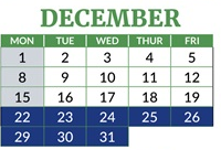 District School Academic Calendar for Sheridan Elementary for December 2025