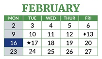 District School Academic Calendar for Sheridan Elementary for February 2026