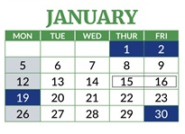District School Academic Calendar for Sheridan Elementary for January 2026